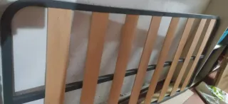 Somier de lamas metálico y madera