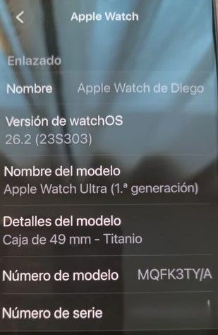 Apple Watch Ultra Gen 1 Gris/Titanio