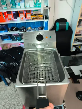 Freidora de acero inoxidable