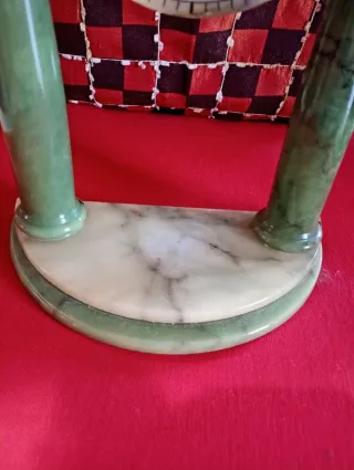 Orologio Onice Verde e Marmo Vintage