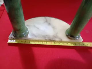 Orologio Onice Verde e Marmo Vintage