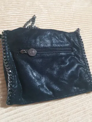 Bolso negro brillantina