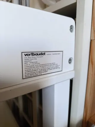 Cambiador de bebé blanco con cajón vertbaudet