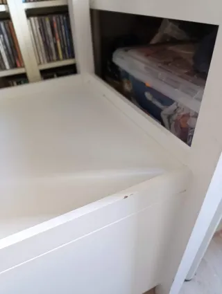 Cambiador de bebé blanco con cajón vertbaudet