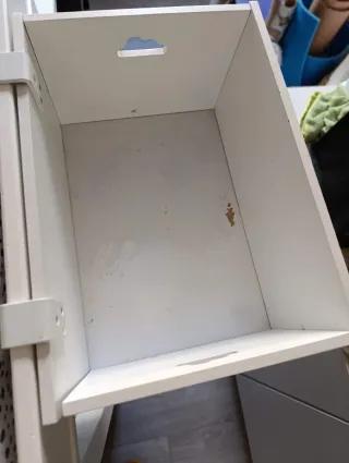 Cambiador de bebé blanco con cajón vertbaudet