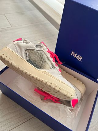 Zapatillas P448 Blancas y Rosas