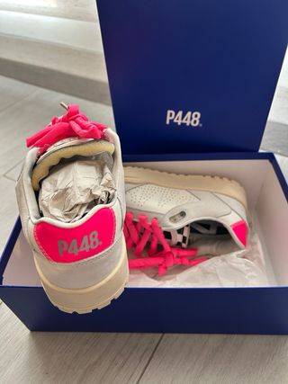 Zapatillas P448 Blancas y Rosas