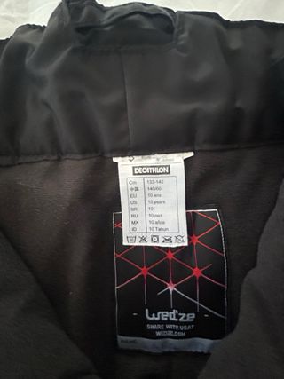 Pantalón de nieve infantil 10 años