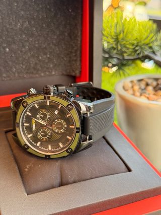 Reloj Technosport Cronógrafo Negro/Verde