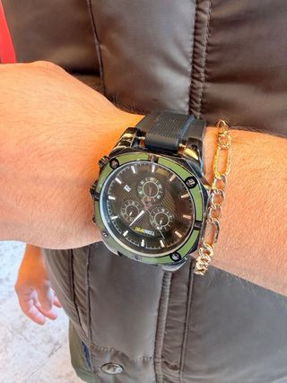 Reloj Technosport Cronógrafo Negro/Verde