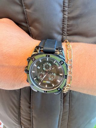 Reloj Technosport Cronógrafo Negro/Verde