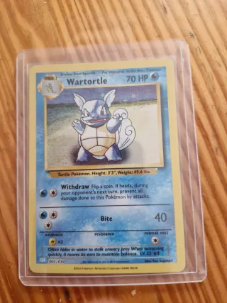 Carta Pokémon Wartortle 002/034