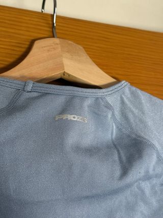 Camiseta Crop Prozis Shimmer Azul Talla M