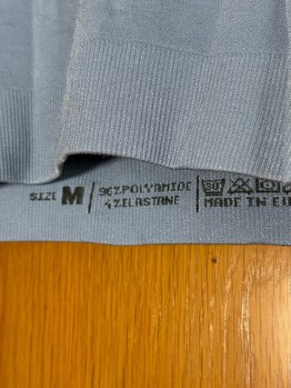 Camiseta Crop Prozis Shimmer Azul Talla M