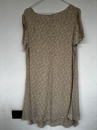 Vestito Maurice Abot Beige Floreale