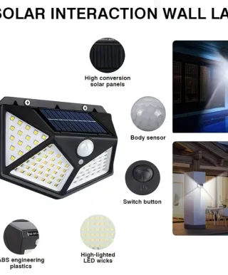 Luz Solar Exterior con Sensor Movimiento