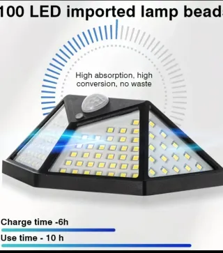 Luz Solar Exterior con Sensor Movimiento