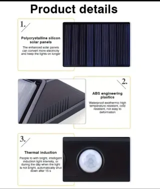Luz Solar Exterior con Sensor Movimiento