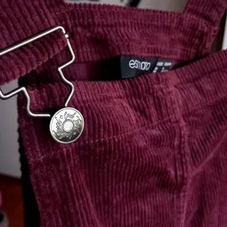 Vestido peto pichi burdeos - Talla 38