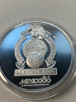 Medalla Plata 925 Copa Mundo FIFA 1986