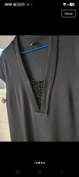 Vestido negro Massimo Dutti