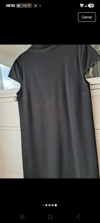 Vestido negro Massimo Dutti