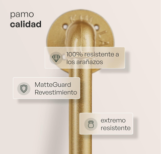 Barra de pared para colgar ropa