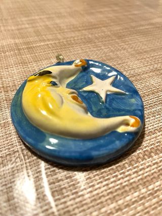 Luna in ceramica di Caltagirone artigianale