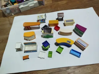 Lote de Muebles y Accesorios Playmobil