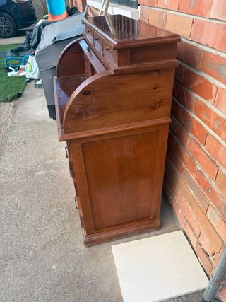 Escritorio secreter de madera vintage