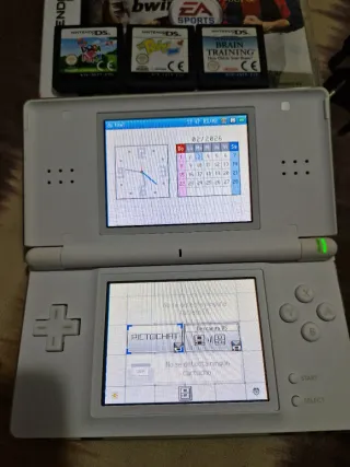 Nintendo DS Lite Blanca + Juegos y Cargador