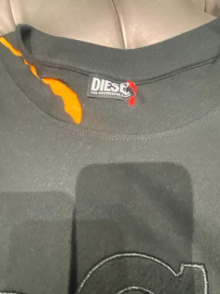 Camiseta de manga larga Diesel color negro