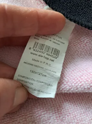 Toalla infantil fresa cara sonriente