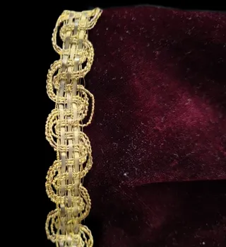 Antigua Túnica Niño Jesús - Terciopelo y Encaje