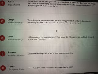 Clases de portugués para B1/B2 (also from English)