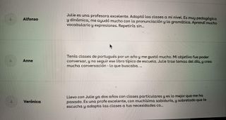 Clases de portugués para B1/B2 (also from English)