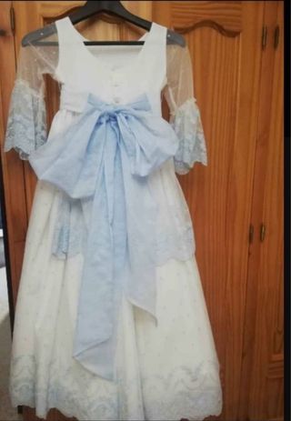 Traje comunión con canca ,corona y zapatos a juego