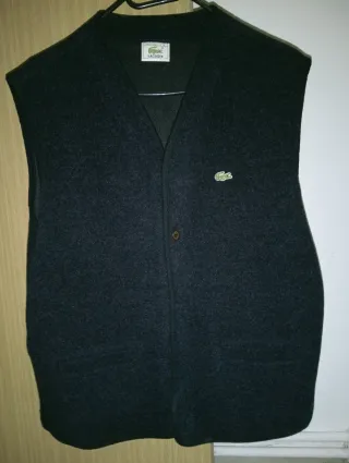 Chaleco Lacoste Gris Original