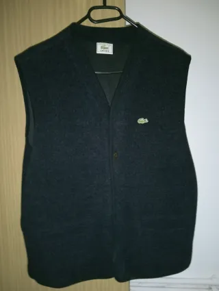 Chaleco Lacoste Gris Original