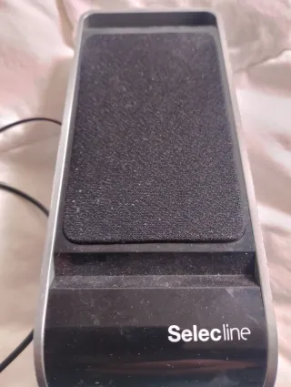 Altavoces Selectron PC Negros y Plateados