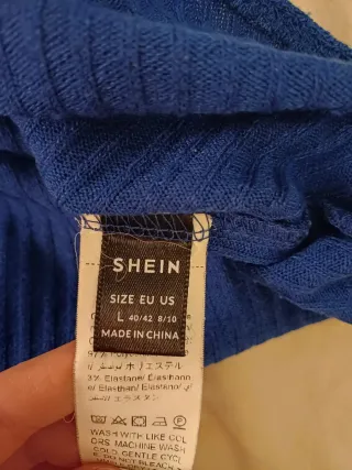 Mono Shein azul de canalé