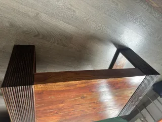 Mueble TV y mesita de madera