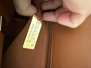 Bolso Chanel Tracolla Marrón y Dorado