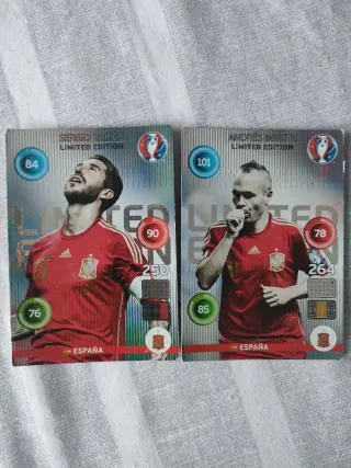 Cromos de fútbol variados
