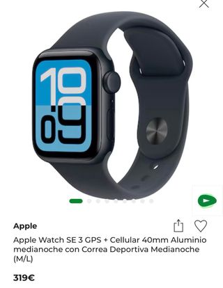 Apple Watch SE 3 GPS + Celular Nuevo sin abrir