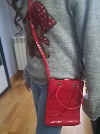 Mini Bolso Tous Rojo Charol