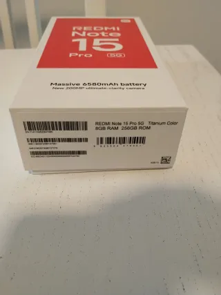 Xiaomi Redmi Note 15 Pro 5G Nuevo.
