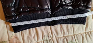 Giubbotto bomber nero lucido