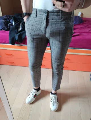 Pantaloni grigi a quadri Imperial uomo (tg. 44)