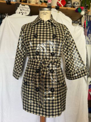 Impermeabile vinile pied-de-poule Max Mara